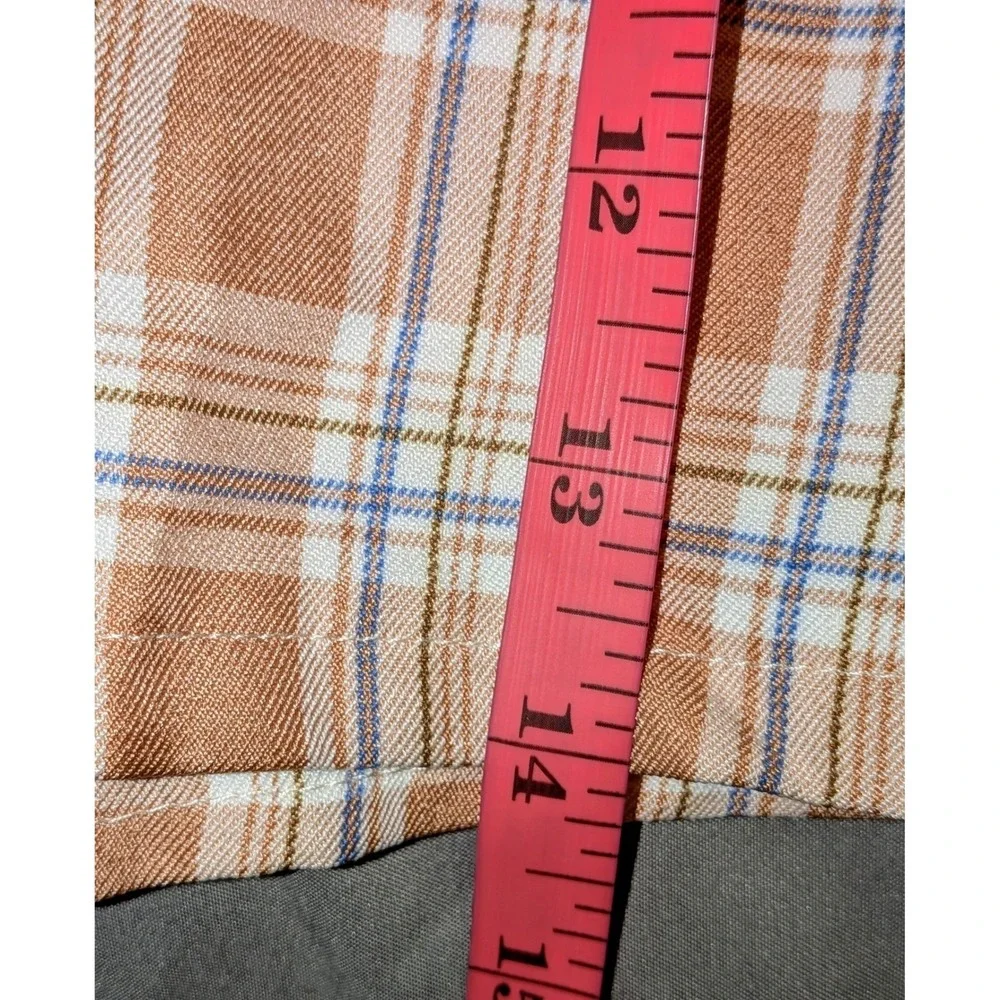 The Copper‎ Closet Blashe Plaid Mini Skirt Side Slit A-Line Size M NWT